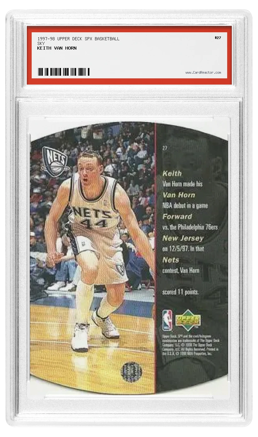 Keith Van Horn Rückseite