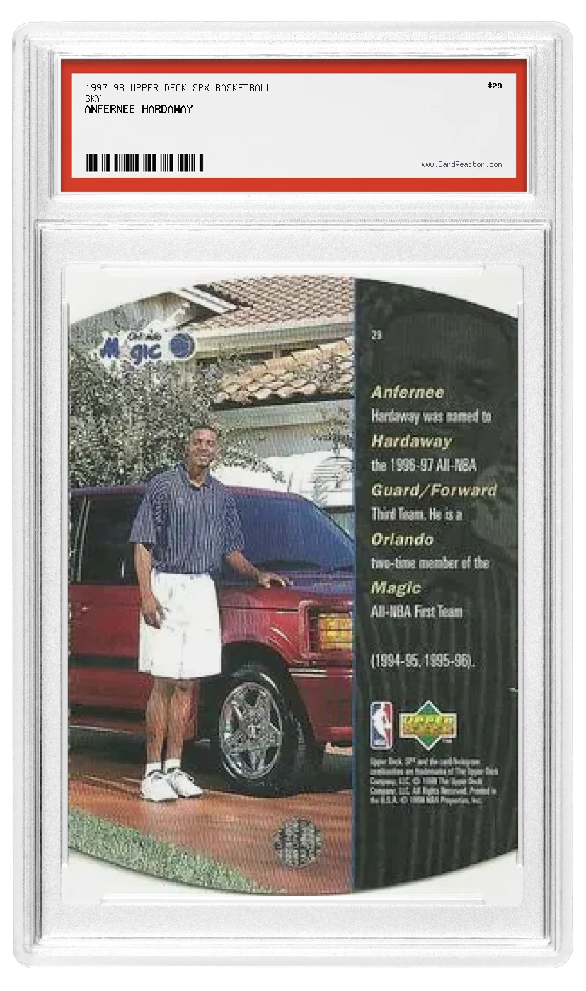 Anfernee Hardaway Rückseite
