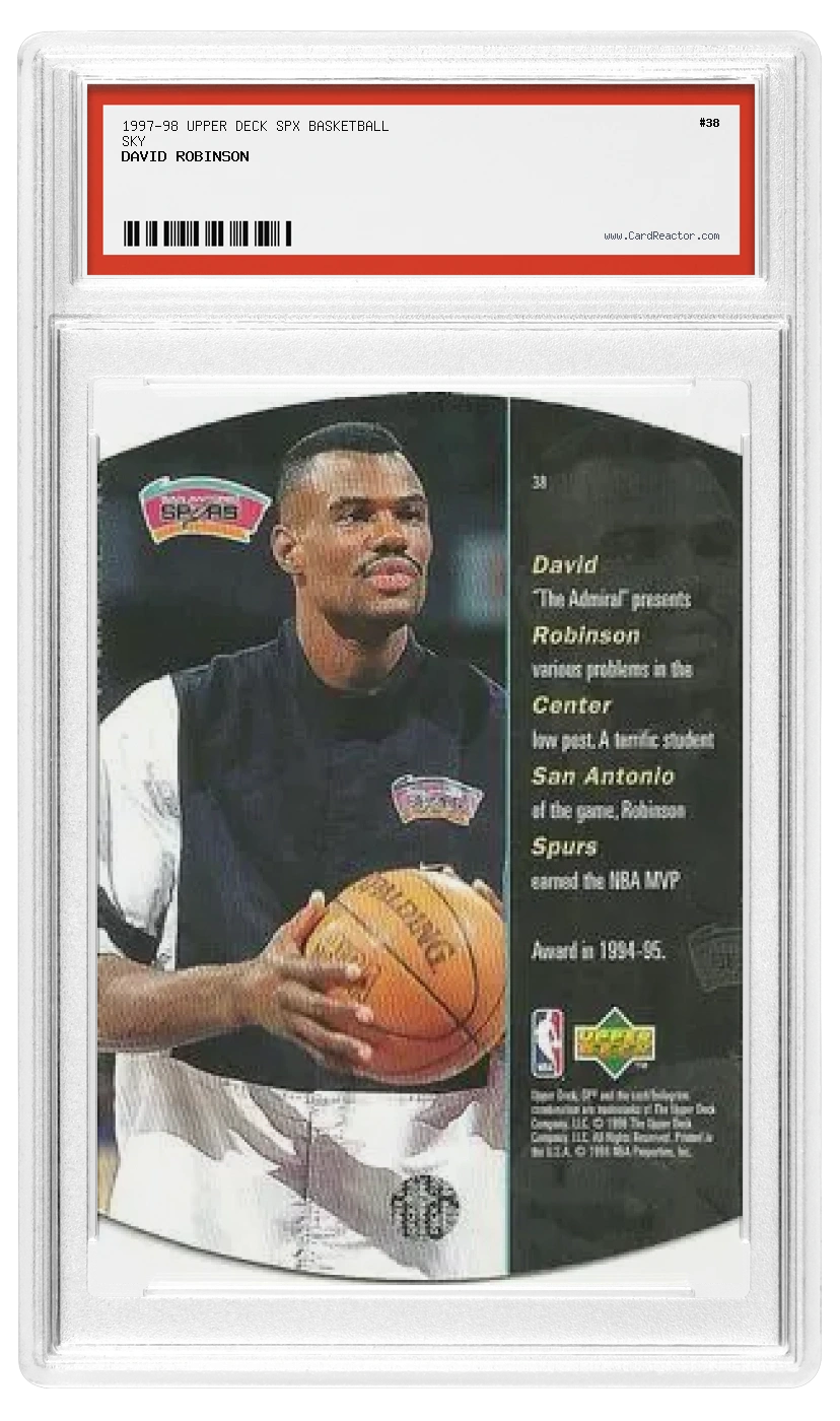 Achterkant van David Robinson