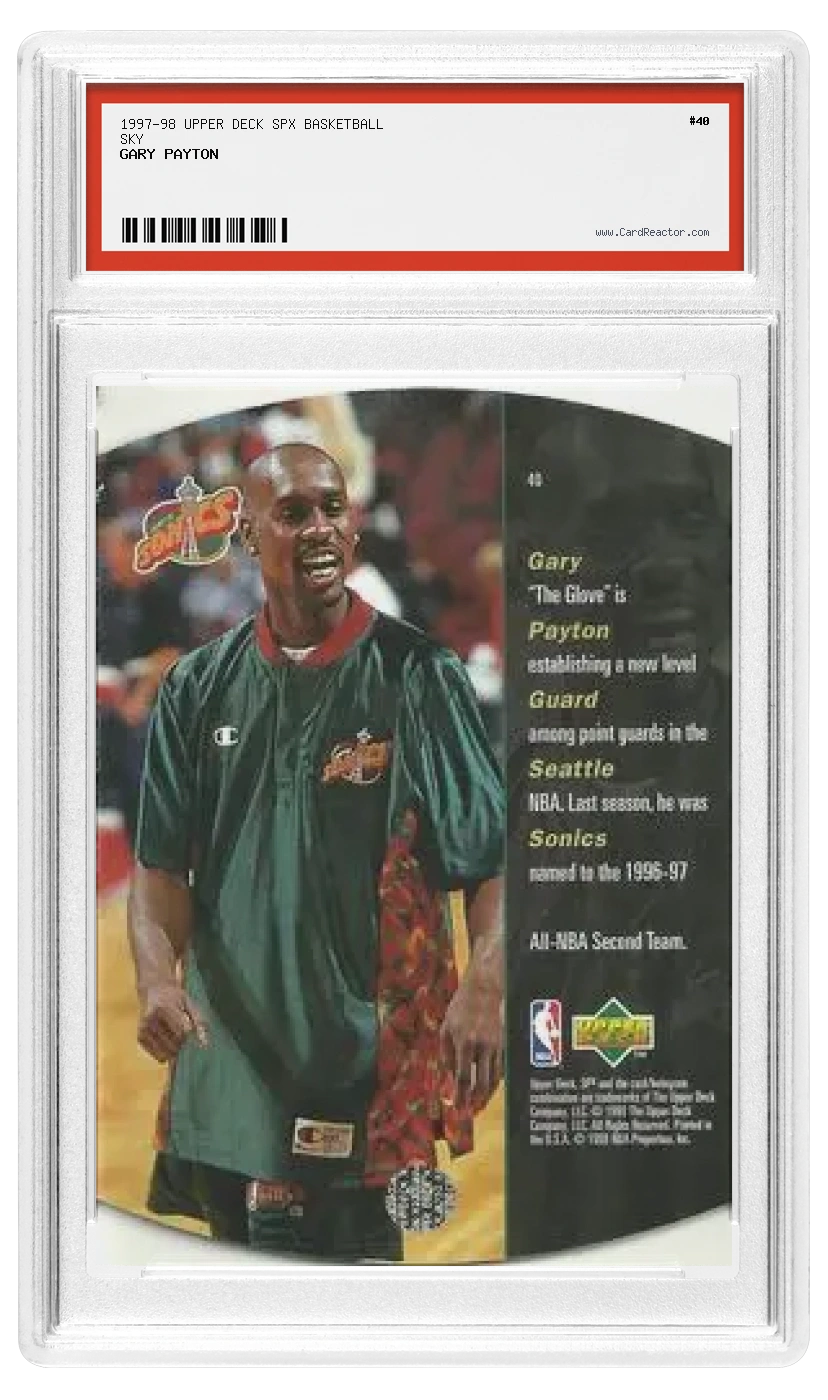 Gary Payton Rückseite