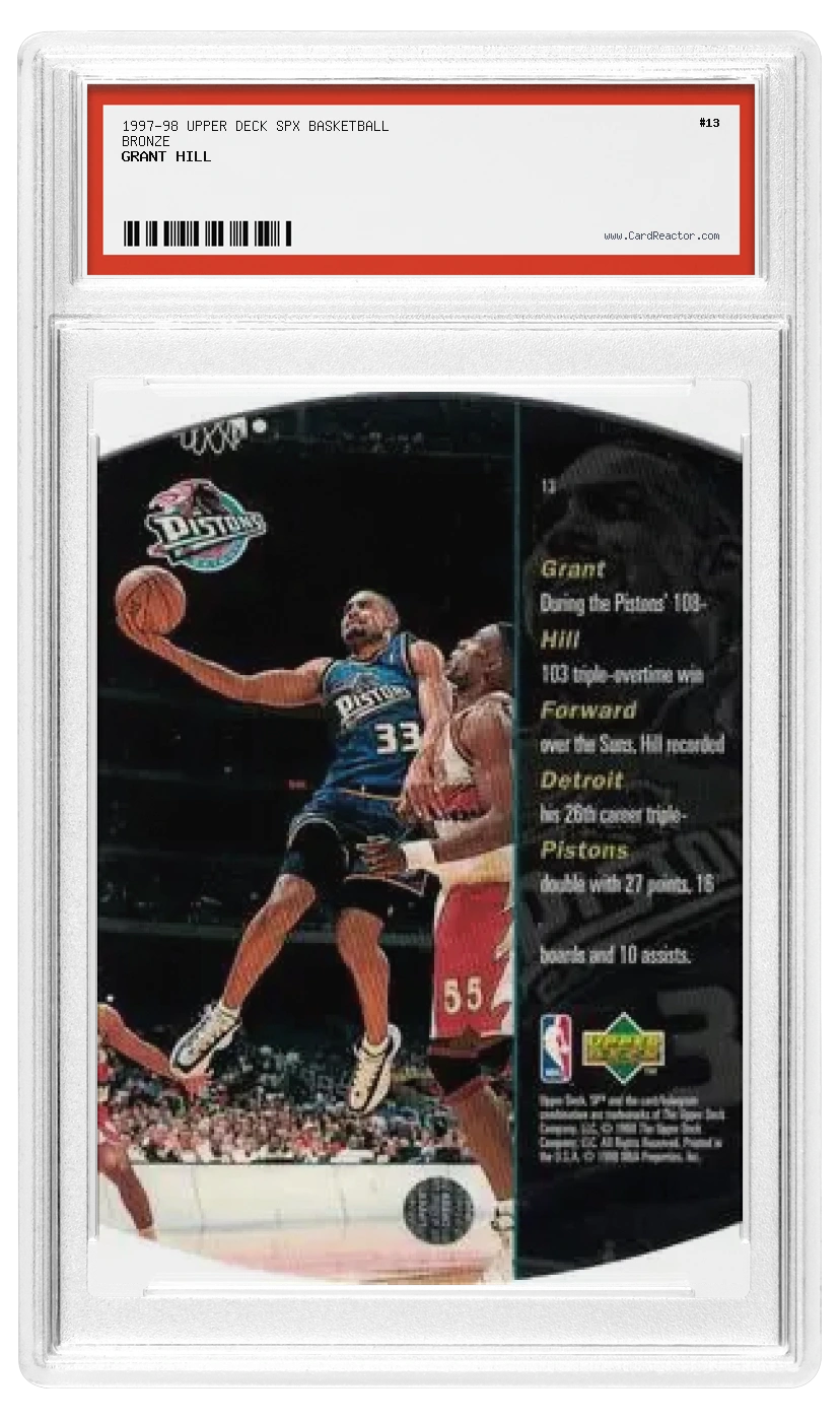 Verso de Grant Hill