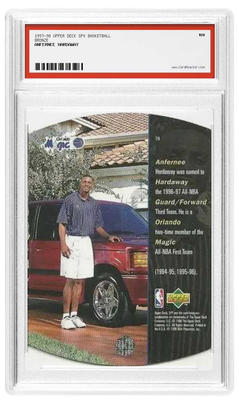 Anfernee Hardaway Rückseite