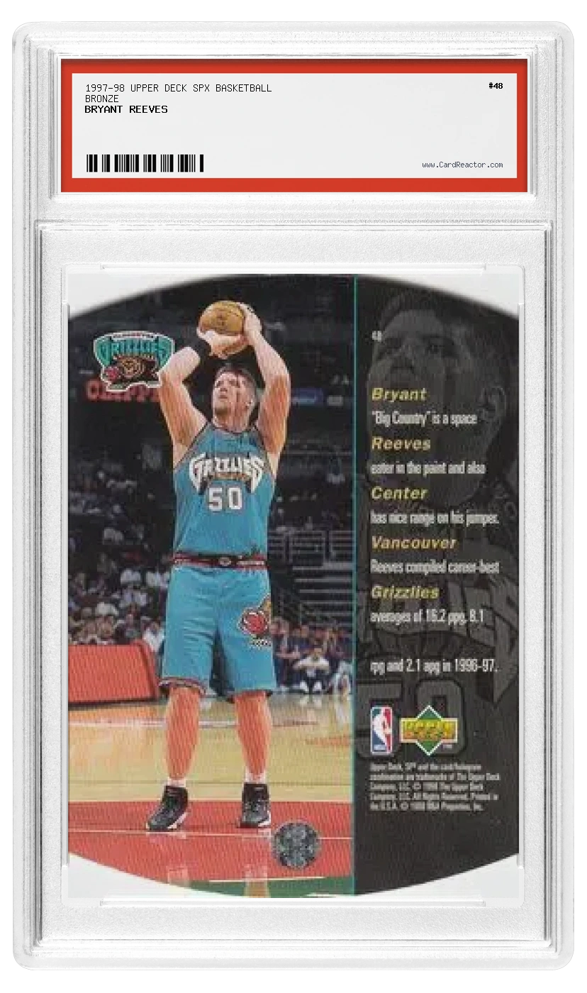 Reverso de Bryant Reeves