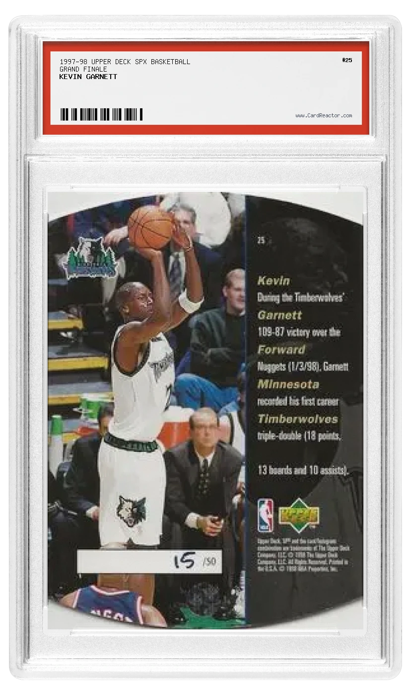 Verso de Kevin Garnett