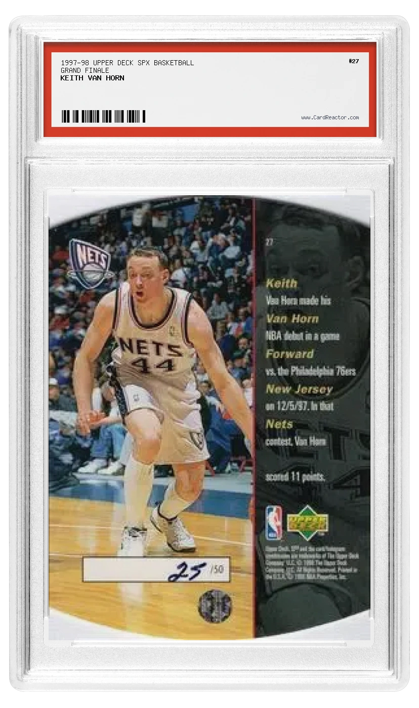 Keith Van Horn Rückseite