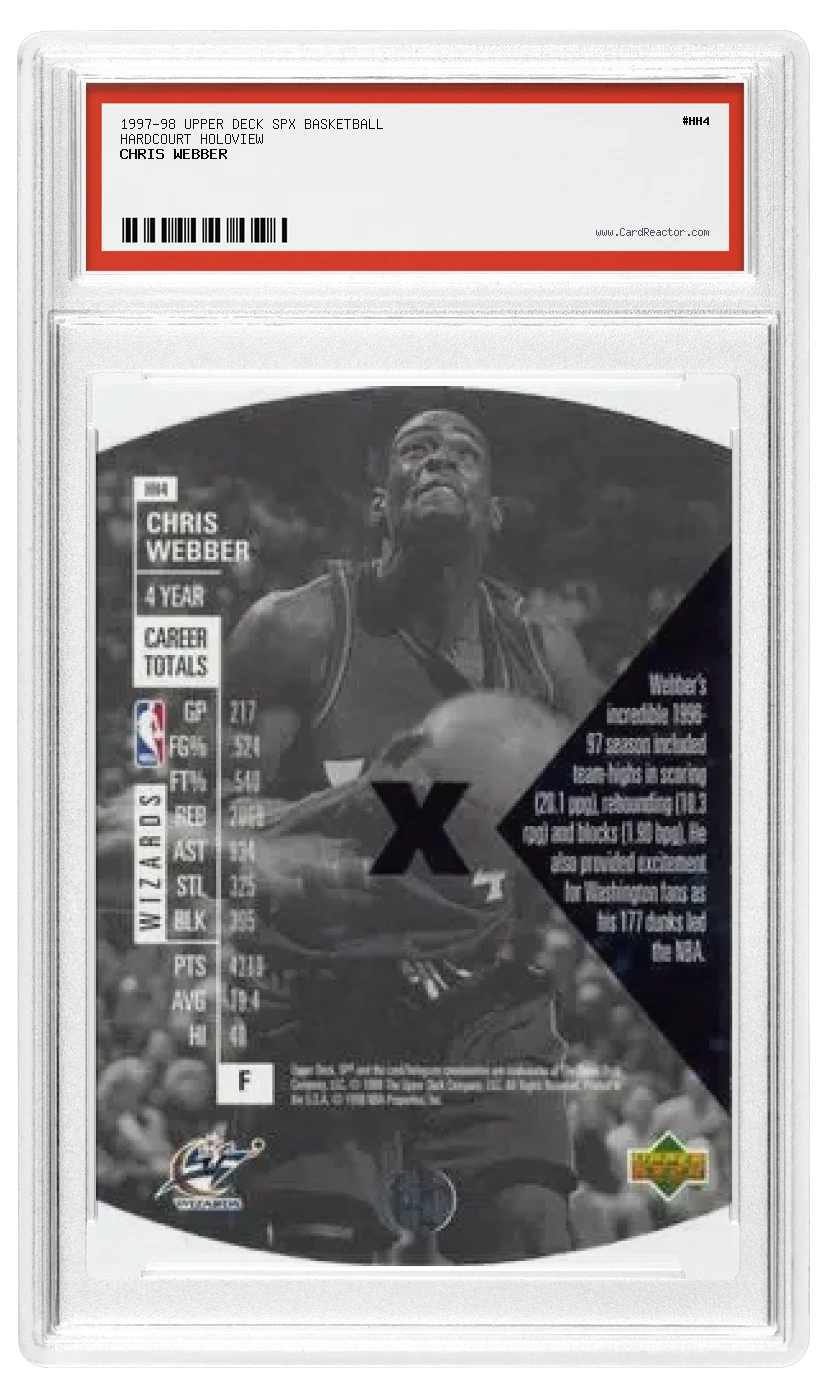 Verso de Chris Webber