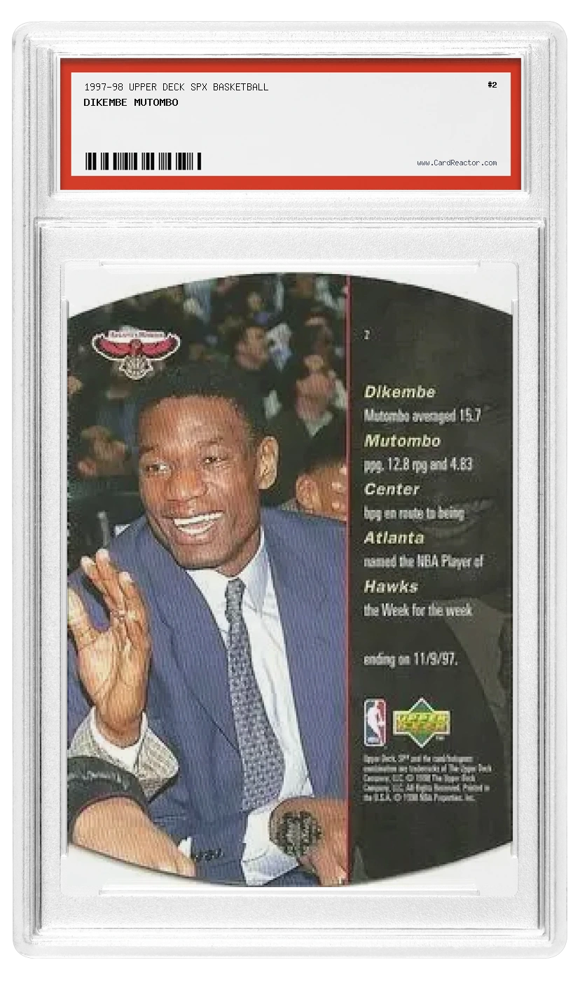 Dikembe Mutombo Rückseite