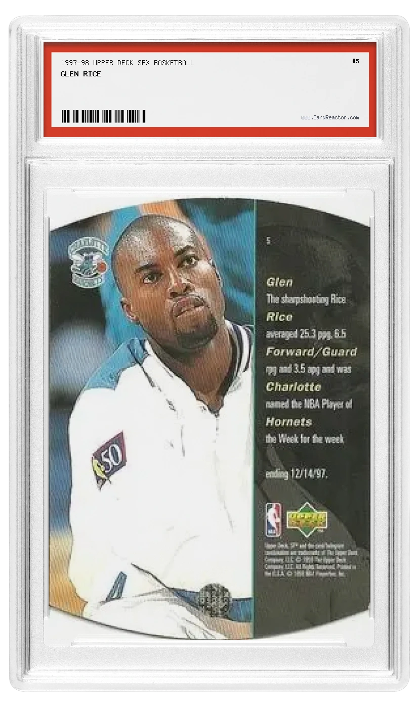 Glen Rice 뒷면