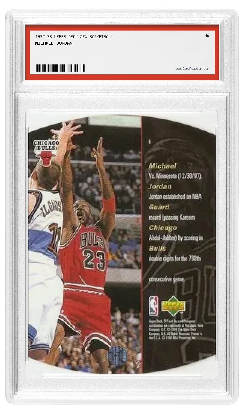 Michael Jordan 뒷면