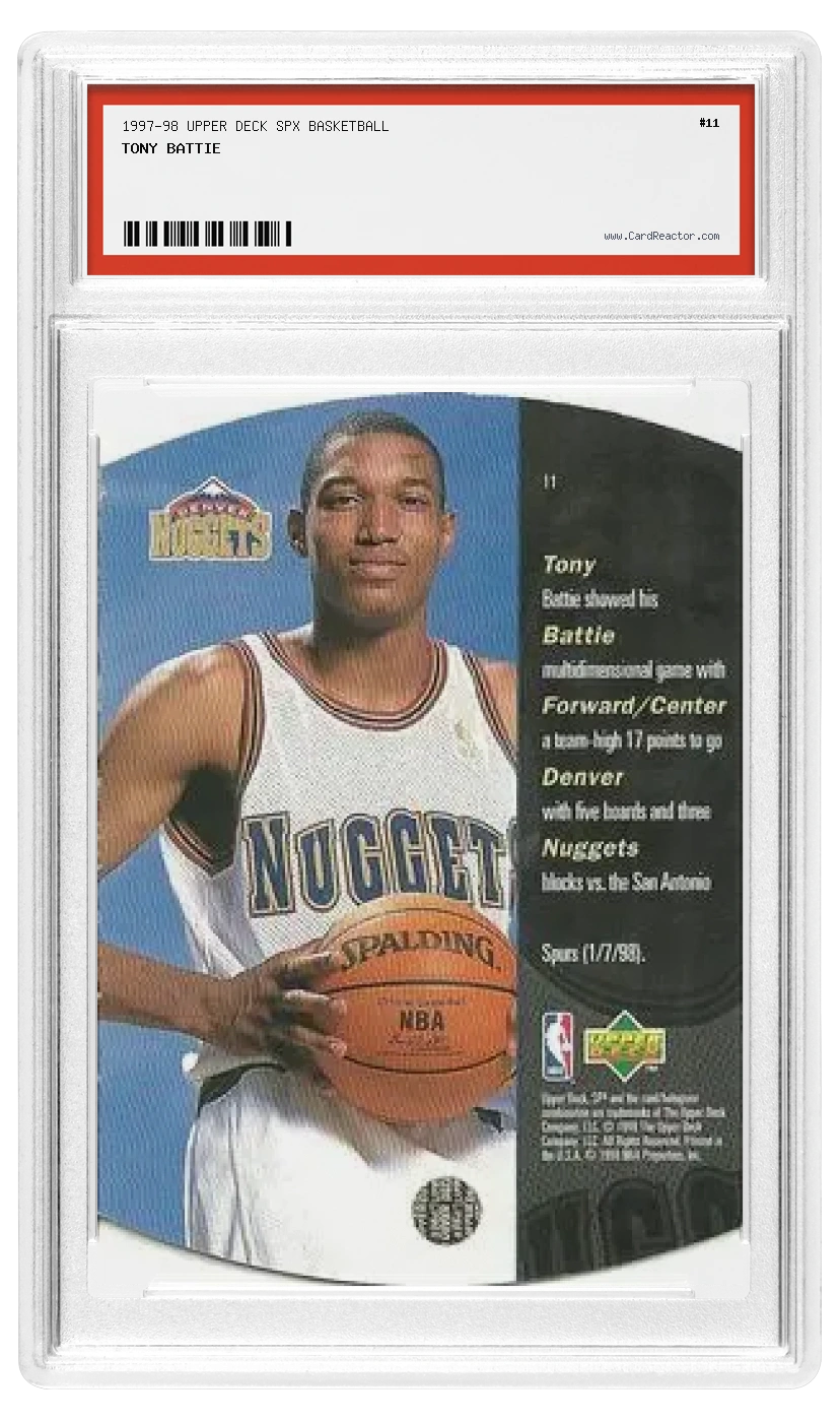 Verso de Tony Battie