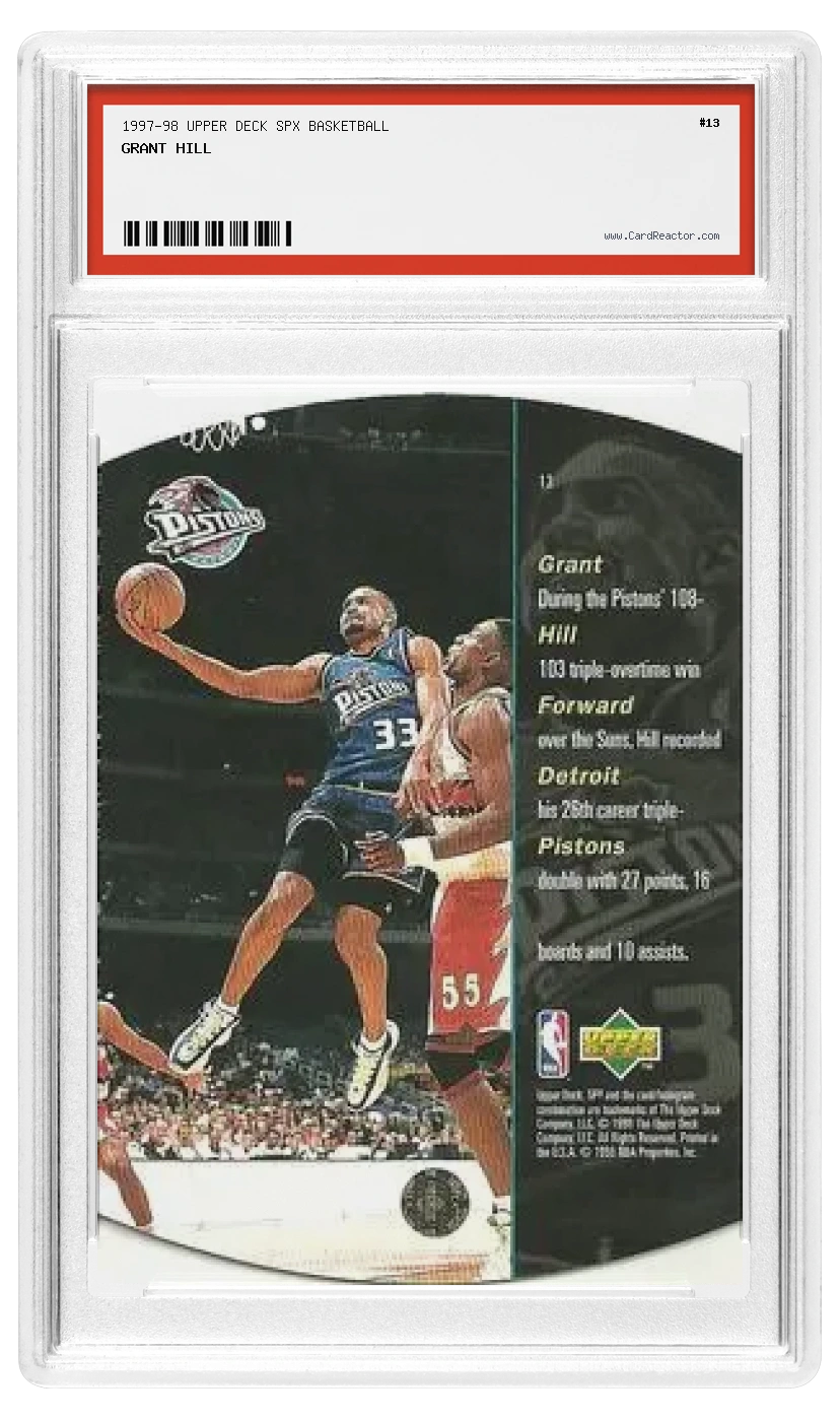 Verso de Grant Hill