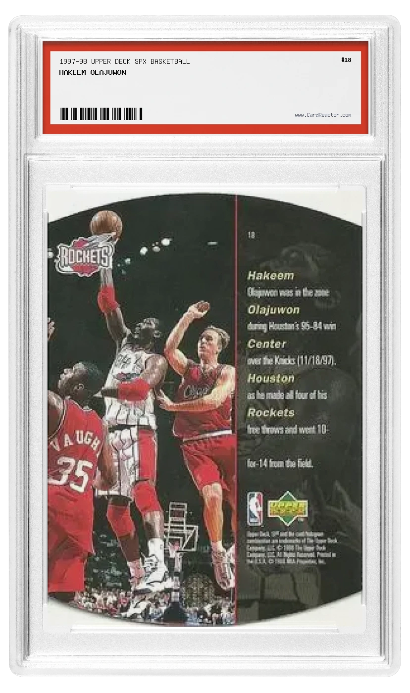 Achterkant van Hakeem Olajuwon