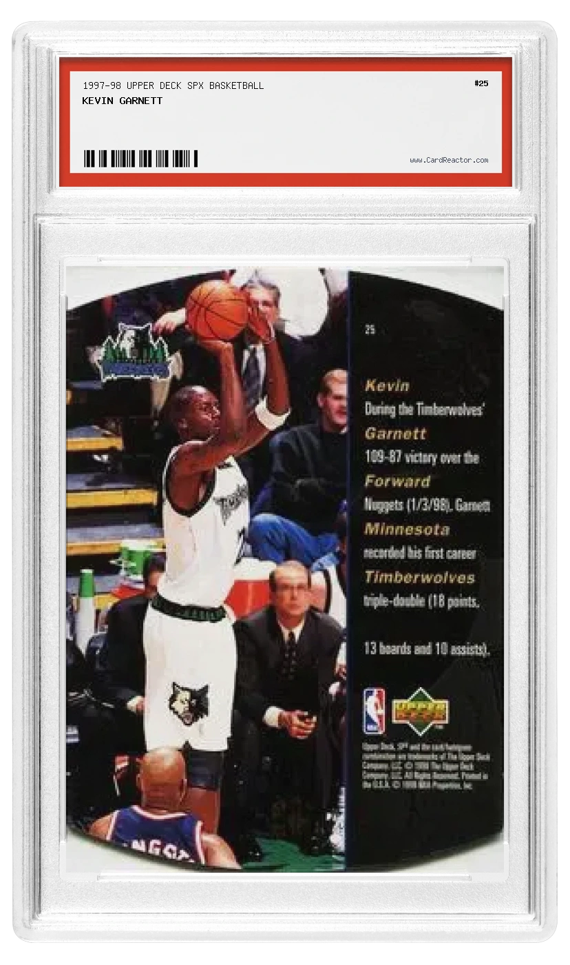 Verso de Kevin Garnett