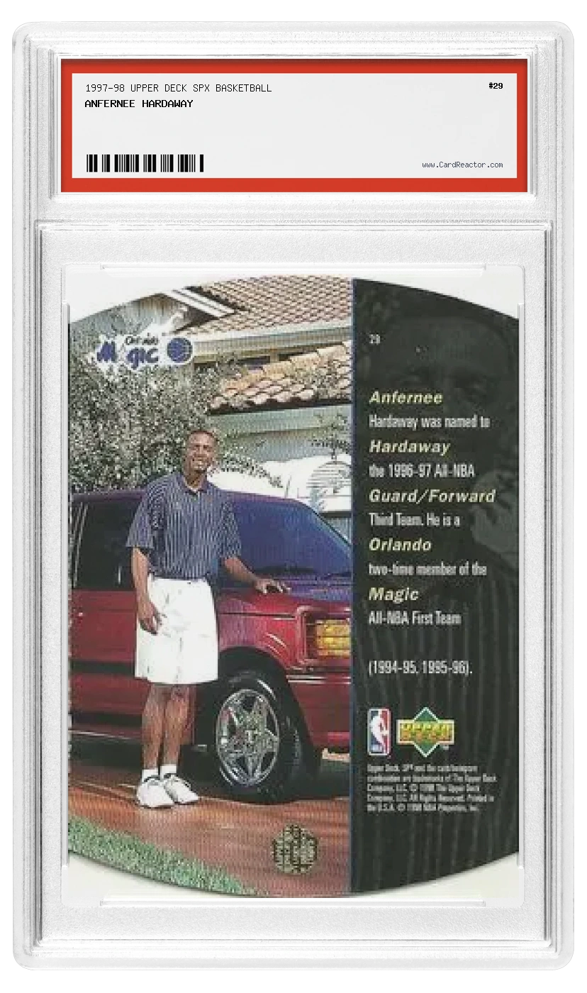 Anfernee Hardaway Rückseite
