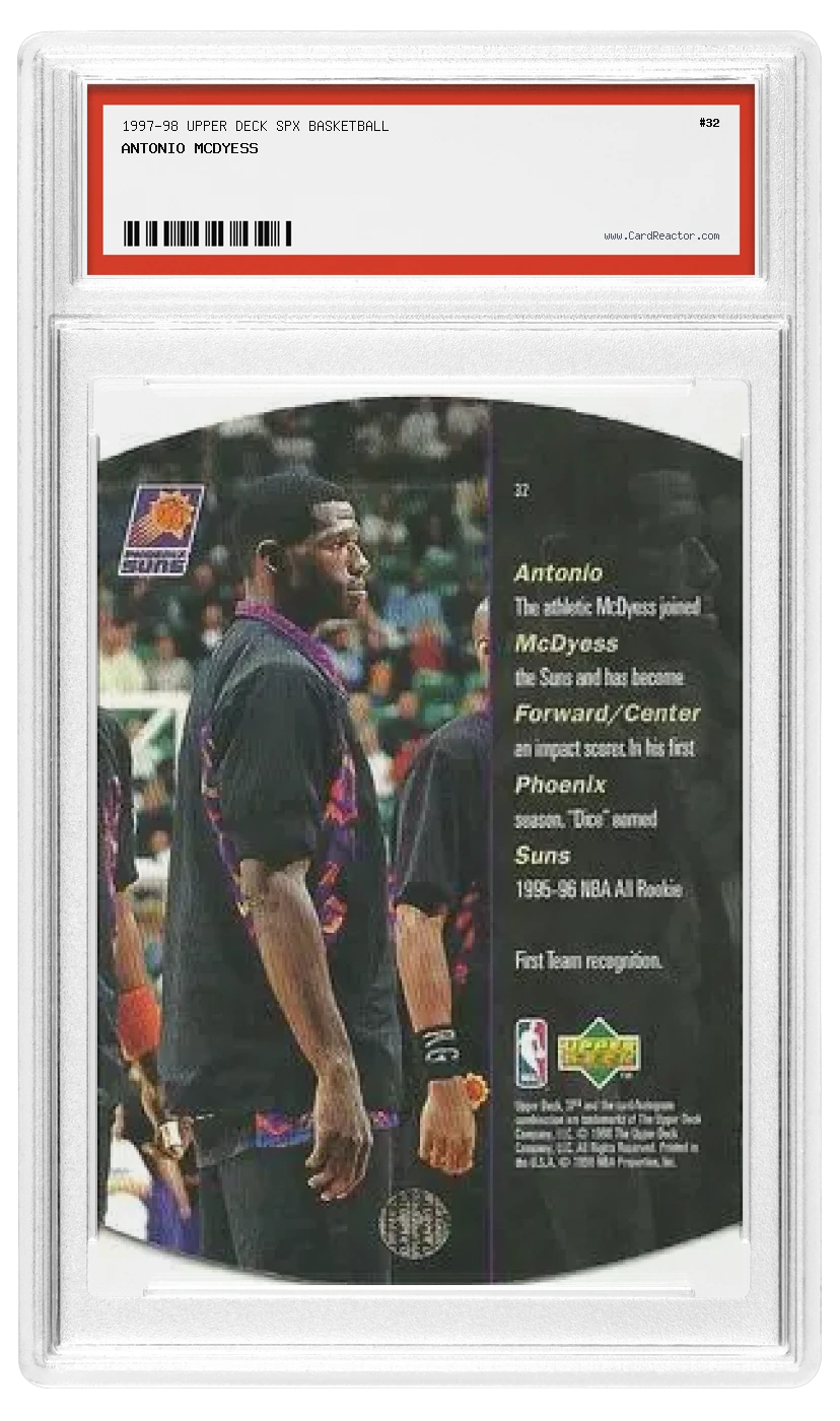 Achterkant van Antonio McDyess