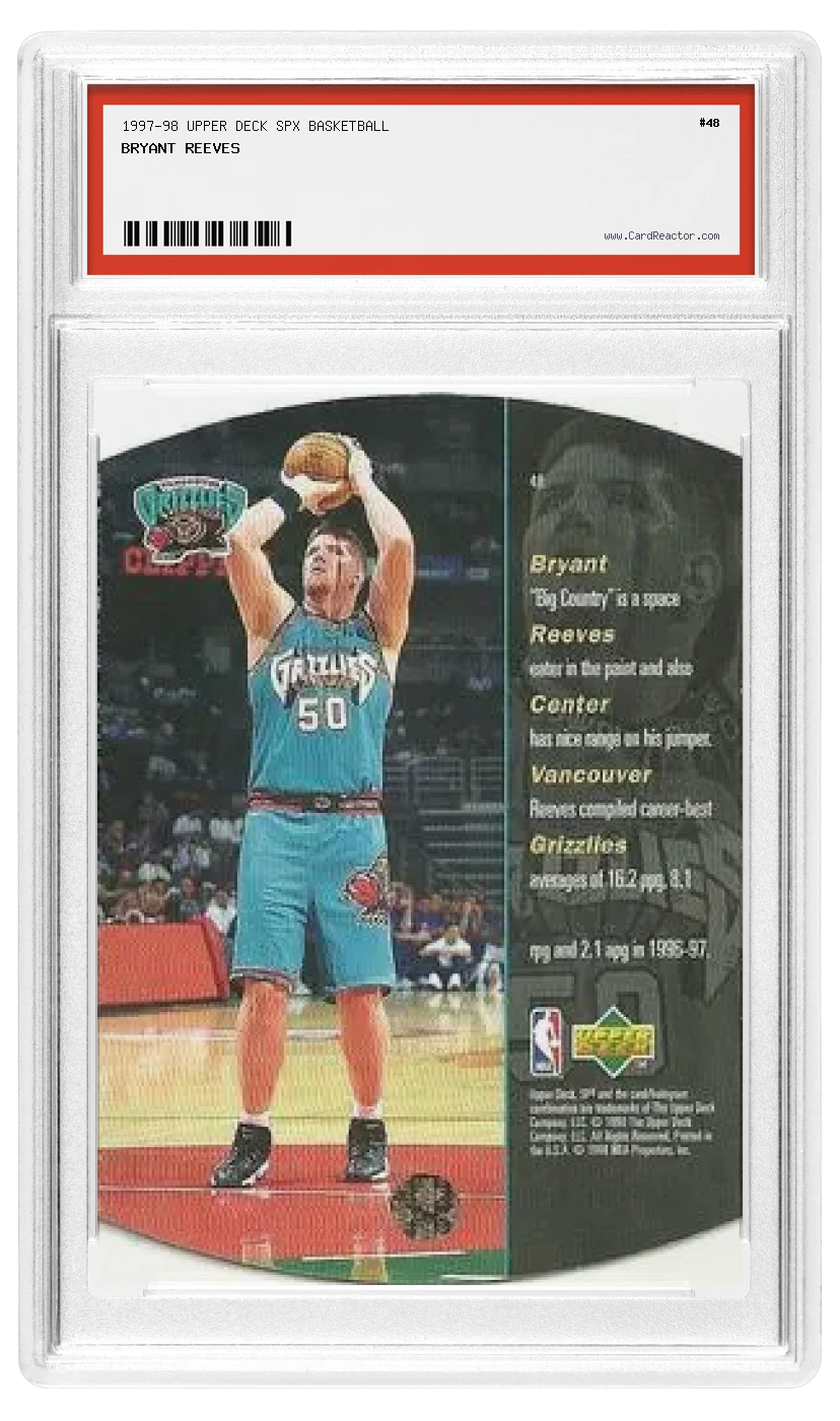 Bryant Reeves 裏面