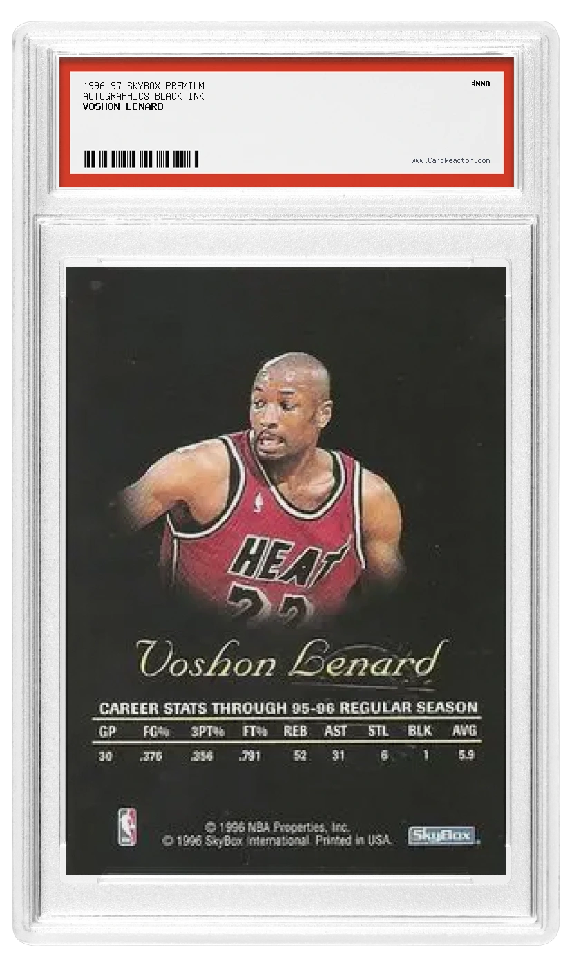 Voshon Lenard back