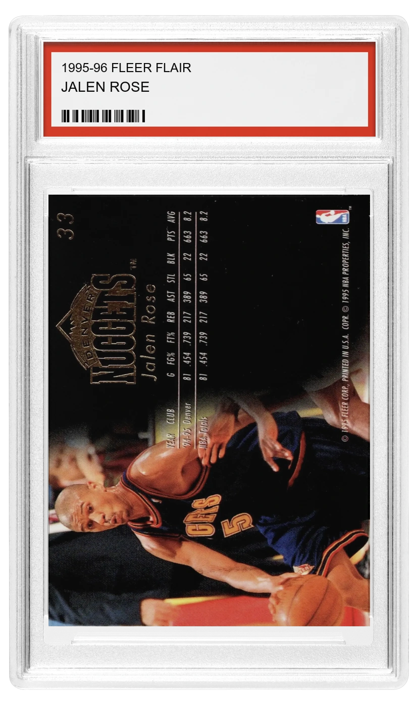 Jalen Rose 뒷면