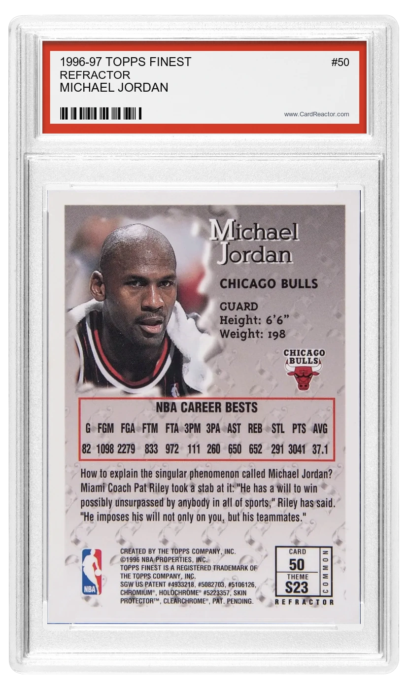 Michael Jordan Rückseite