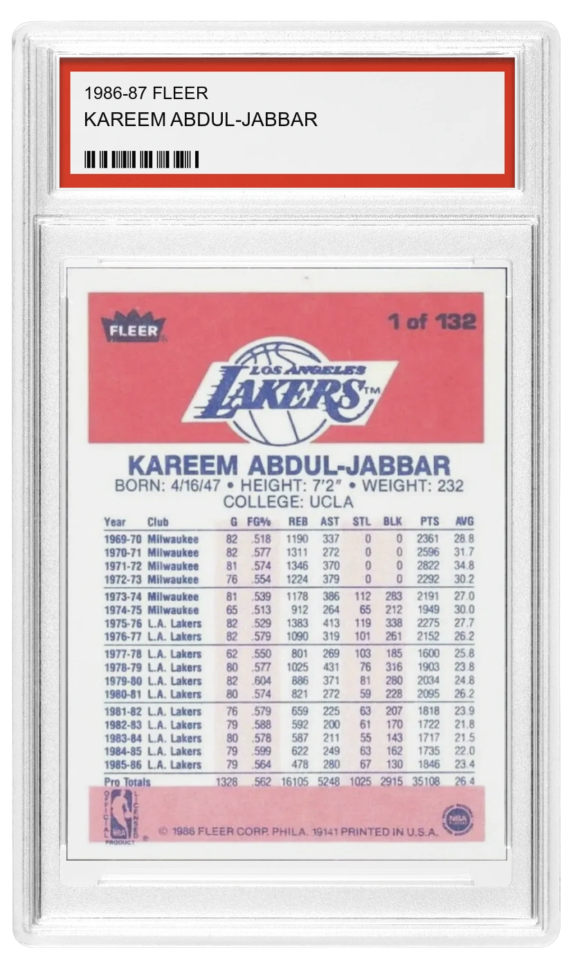 Kareem Abdul-Jabbar Rückseite